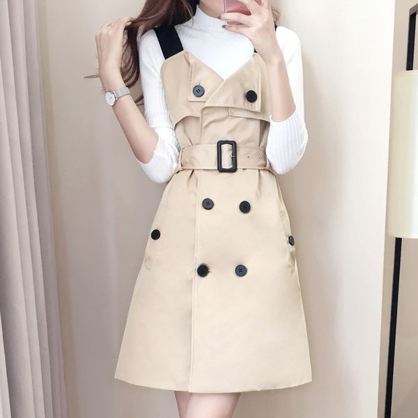 2018 new arrive casual long sleeve knitted sweater braces skirt suit, women's 2 pieces fashion sweater skirt set, White
2018 new arrive casual long sleeve knitted sweater braces skirt suit, women's 2 pieces fashion sweater skirt set, White