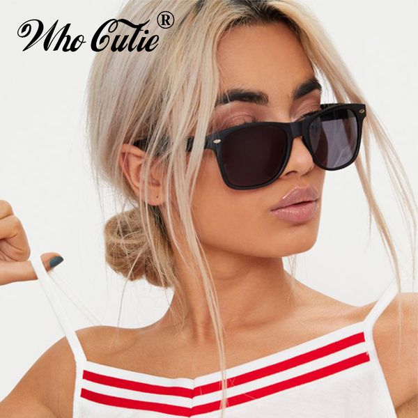 who cutie 2019 girls vintage sunglasses men women brand designer retro black square frame sun glasses colorful lens shades om710, White;black
who cutie 2019 girls vintage sunglasses men women brand designer retro black square frame sun glasses colorful lens shades om710, White;black