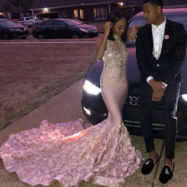 Crystal Beads High-Neck Vestidos De Fiesta Sexy Lace Applique Sleeveless 3D-Rose Train Prom Dresses 2018 Glamorous See Through Prom Dress
Crystal Beads High-Neck Vestidos De Fiesta Sexy Lace Applique Sleeveless 3D-Rose Train Prom Dresses 2018 Glamorous See Through Prom Dress