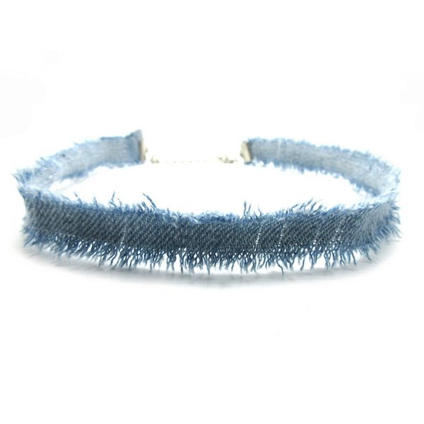 2016 new designer chokers fashion trendy novel denim jeans cloth womens collar necklaces for party club jewelry, Golden;silver
2016 new designer chokers fashion trendy novel denim jeans cloth womens collar necklaces for party club jewelry, Golden;silver