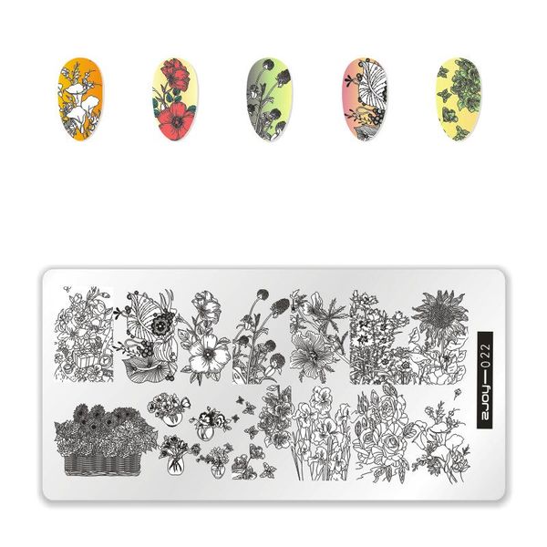 zjoy nail stamping template butterfly flowers pattern image plate nail stamping plate manicure tools zjoy21-30, White
zjoy nail stamping template butterfly flowers pattern image plate nail stamping plate manicure tools zjoy21-30, White