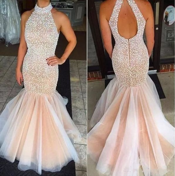 stunning beaded prom dresses backless halter crystal mermaid evening gowns custom made robe de soiree formal party dresses floor length, Black
stunning beaded prom dresses backless halter crystal mermaid evening gowns custom made robe de soiree formal party dresses floor length, Black