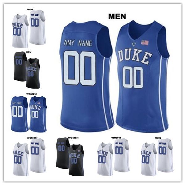 Custom Devils Blue NCAA 3 Grayson Allen Duke Blue Devils 1 Trevon Duval College Performance Basketball stitched men women youth Jersey