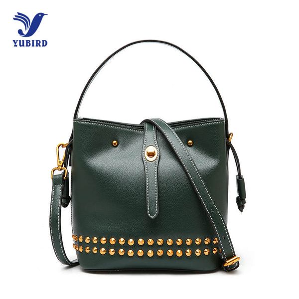 yubird women shoulder bag luxury designer split leather fashion bucket tote bag women rivet handbag cow leather 
yubird women shoulder bag luxury designer split leather fashion bucket tote bag women rivet handbag cow leather