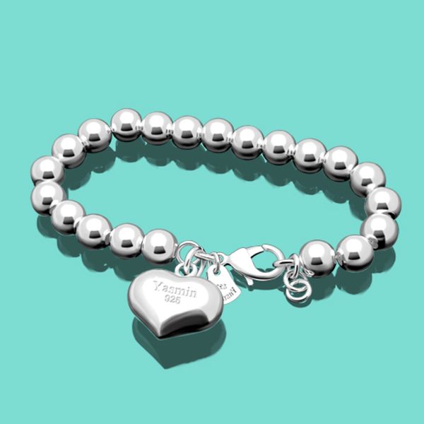 925 sterling silver bracelet for women's cute heart pendant beads bracelet female popular jewelry charm bracelets ing, Black
925 sterling silver bracelet for women's cute heart pendant beads bracelet female popular jewelry charm bracelets ing, Black