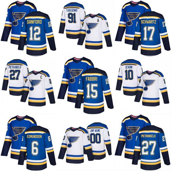 2017-2018 Season St Louis Blues Jersey Blank 12 Sanford Zach 15 Fabbri Robby 17 Jaden Schwartz Mens Womens Youth Custom Hockey Jerseys
2017-2018 Season St Louis Blues Jersey Blank 12 Sanford Zach 15 Fabbri Robby 17 Jaden Schwartz Mens Womens Youth Custom Hockey Jerseys