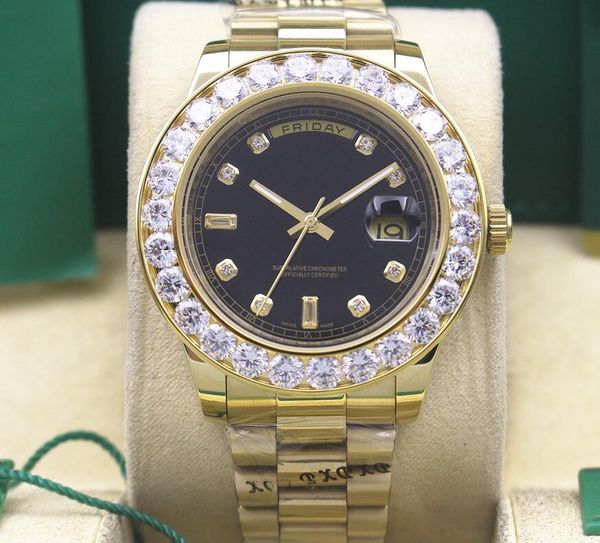 luxury men's 18kt day-date president diamond dial and bezel automatic movement mens watch 118238 black 41mm mens wristwatches, Slivery;brown
luxury men's 18kt day-date president diamond dial and bezel automatic movement mens watch 118238 black 41mm mens wristwatches, Slivery;brown