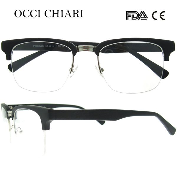 occi chiari 2018 vintage retro men metal black thick half rim eye glasses frames optical eyeglasses myopia spectacles w-colmo, Silver
occi chiari 2018 vintage retro men metal black thick half rim eye glasses frames optical eyeglasses myopia spectacles w-colmo, Silver