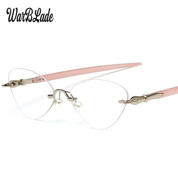 2018 eyeglasses rimless cat eye clear lens glass transparent eye glasses frames for women eyewear optical spectacles, Silver
2018 eyeglasses rimless cat eye clear lens glass transparent eye glasses frames for women eyewear optical spectacles, Silver