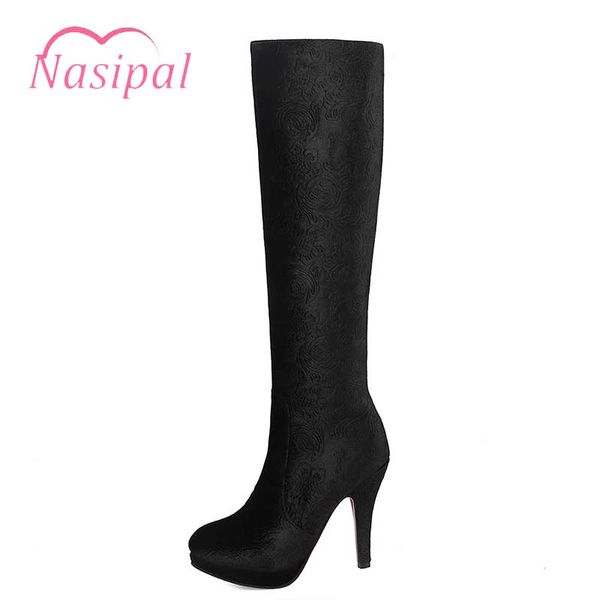 nasipal shoes woman autumn winter for women high heels round toe platform pumps botas mujer printing silk ladies footwear m318, Black
nasipal shoes woman autumn winter for women high heels round toe platform pumps botas mujer printing silk ladies footwear m318, Black