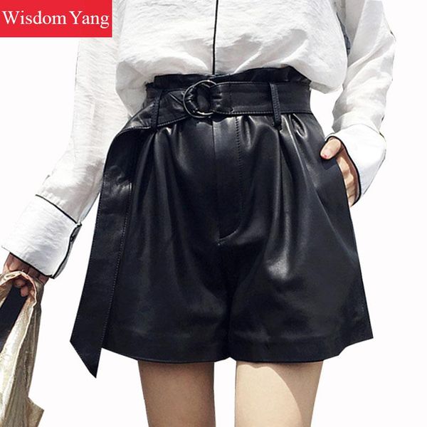 wide leg real sheep skin genuine leather shorts women ruffles 2018 black short feminino palazzo ladies suit short flare trousers, White;black
wide leg real sheep skin genuine leather shorts women ruffles 2018 black short feminino palazzo ladies suit short flare trousers, White;black