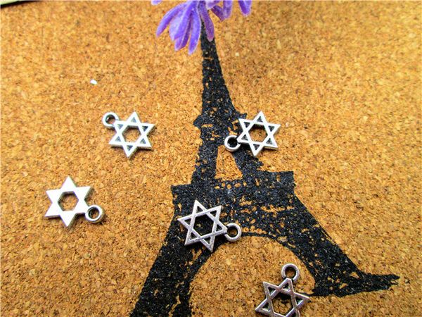 300pcs--little star of david charms antique silver 6 pointed star hexagram 21x16mm, Bronze;silver
300pcs--little star of david charms antique silver 6 pointed star hexagram 21x16mm, Bronze;silver