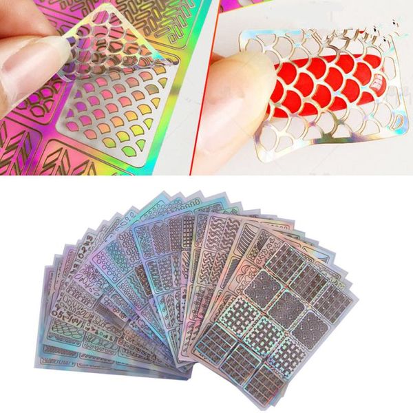3sheets new nail hollow irregular grid stencil reusable manicure stickers template dropship y906, White
3sheets new nail hollow irregular grid stencil reusable manicure stickers template dropship y906, White