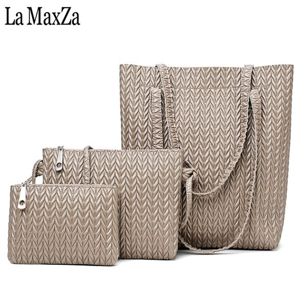 3 piece set/women handbag woven shoulder bag female large capacity casual pu leather handbag purse sac femme
3 piece set/women handbag woven shoulder bag female large capacity casual pu leather handbag purse sac femme