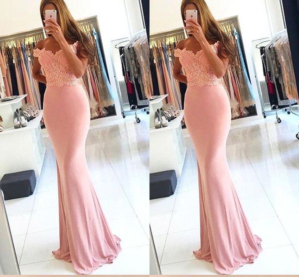 peach pink 2018 new designer evening dresses off shoulder lace applique backless floor length prom dresses evening gowns yousef aljasm, Black;red
peach pink 2018 new designer evening dresses off shoulder lace applique backless floor length prom dresses evening gowns yousef aljasm, Black;red