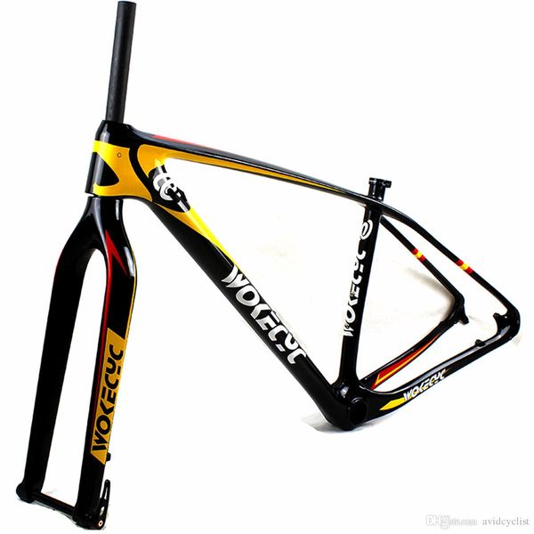 mtb carbon frame 29er come with front fork 100*15mm bike frameset 142x12 rear thru axle carbon bicycle mountain frame compatible 135x9 
mtb carbon frame 29er come with front fork 100*15mm bike frameset 142x12 rear thru axle carbon bicycle mountain frame compatible 135x9