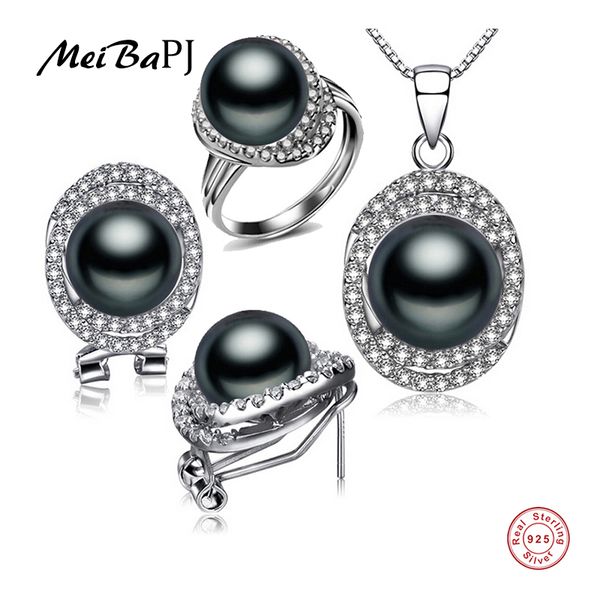 meibapj 925 silver 100% genuine black freshwater pearl pendant necklace earrings ring jewelry sets for women tz-004y
meibapj 925 silver 100% genuine black freshwater pearl pendant necklace earrings ring jewelry sets for women tz-004y