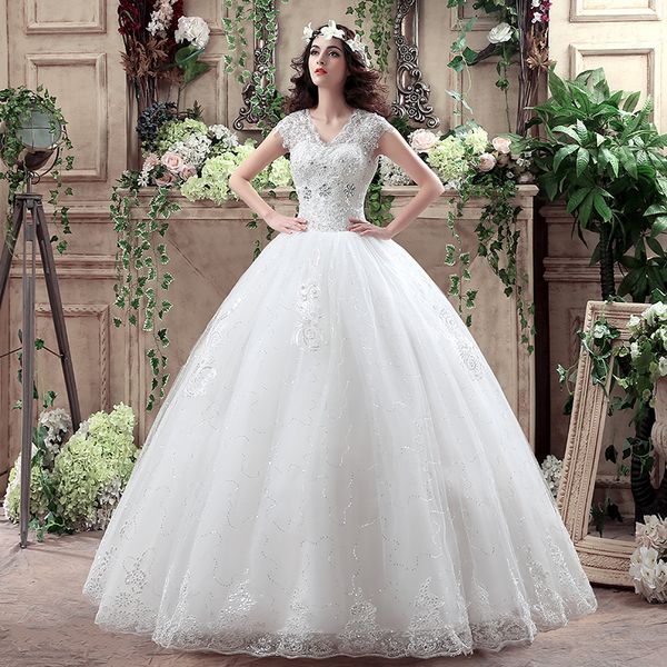 real p new arrive princess fashion laciness wedding dress romantic plus size bridal gowns lace up vestido de noiva, White
real p new arrive princess fashion laciness wedding dress romantic plus size bridal gowns lace up vestido de noiva, White
