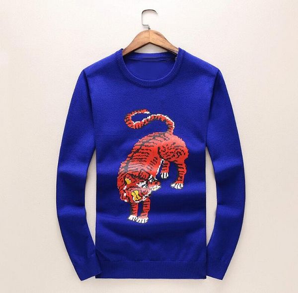 style cashmere sweater in autumn and winter bursting colored strip stitching tigers knitted sweater round collar men sweater, White;black
style cashmere sweater in autumn and winter bursting colored strip stitching tigers knitted sweater round collar men sweater, White;black