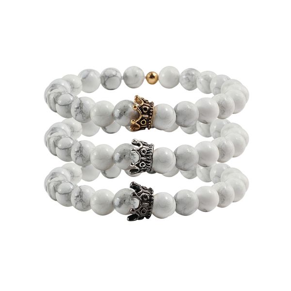 fashion natural stone beads elastic couple bracelets bangles for women yoga charm jewelry men alloy imperial crown bracelet gift, Black
fashion natural stone beads elastic couple bracelets bangles for women yoga charm jewelry men alloy imperial crown bracelet gift, Black