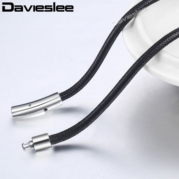 davieslee black leather necklaces for men women dropshipping male jewelry men's gifts stainless steel magnetic clasp 3mm ddn22, Silver
davieslee black leather necklaces for men women dropshipping male jewelry men's gifts stainless steel magnetic clasp 3mm ddn22, Silver