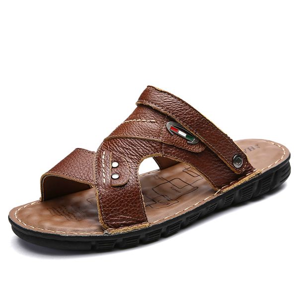 alcubieree brand casual shoes breathable men's leather sandals flip-flops shoes brand classic men's beach sandals for men summer, Black
alcubieree brand casual shoes breathable men's leather sandals flip-flops shoes brand classic men's beach sandals for men summer, Black