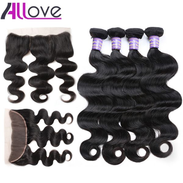 allove 10a brazilian hair bundles with closure body wave 4bundles with lace frontal closure peruvian human hair extensions wholesale, Black
allove 10a brazilian hair bundles with closure body wave 4bundles with lace frontal closure peruvian human hair extensions wholesale, Black