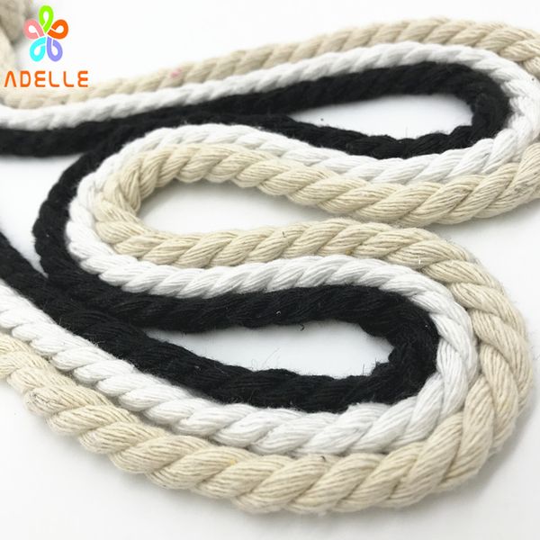 8/10/12mm 100% cotton rope thick 3ply twisted black/white/natural diy accessory handwork decorative bondage 20m
8/10/12mm 100% cotton rope thick 3ply twisted black/white/natural diy accessory handwork decorative bondage 20m