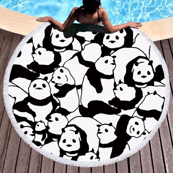 cute panda beach towe bath towel thicking round printed microfiber fabric towel tapestry yoga mat blanket 600g yj56
cute panda beach towe bath towel thicking round printed microfiber fabric towel tapestry yoga mat blanket 600g yj56