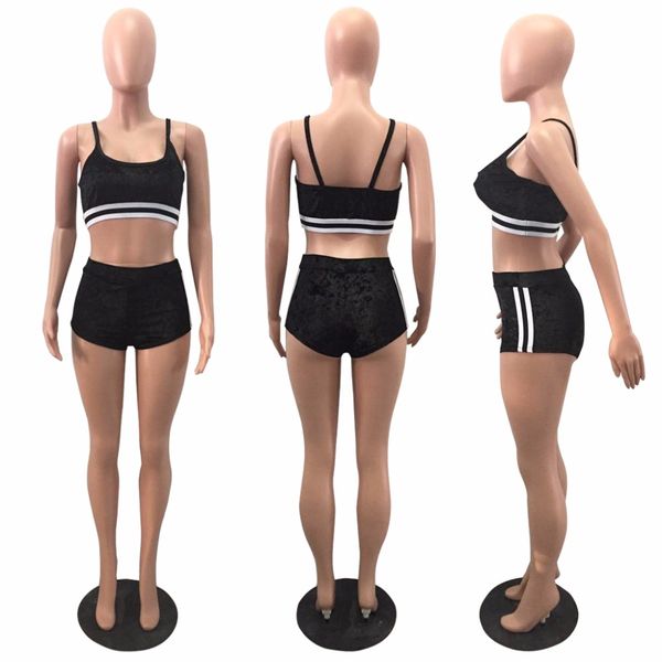 O-Neck Velvet 2 Piece Set Women Crop Top And Shorts Sporting Suit Feminine Autumn Set Striped Velour Women 'S Tracksuit
O-Neck Velvet 2 Piece Set Women Crop Top And Shorts Sporting Suit Feminine Autumn Set Striped Velour Women 'S Tracksuit