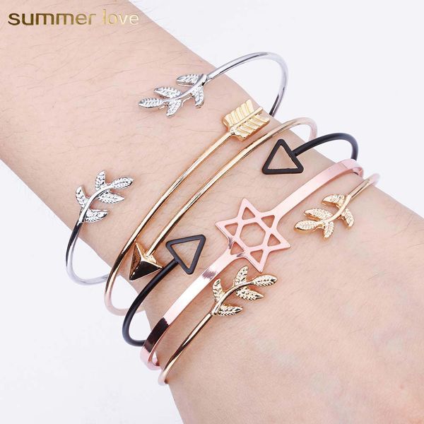 adjustable size geometric leaf cross bangle bracelet for women black sliver gold color cuff bangle gift simple statement jewelry gift
adjustable size geometric leaf cross bangle bracelet for women black sliver gold color cuff bangle gift simple statement jewelry gift