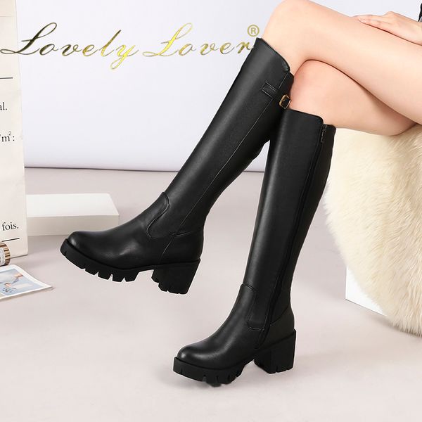 lovely lover 2018 winter autumn spring boots shoes women with warm inner 6.5cm high heels, Black
lovely lover 2018 winter autumn spring boots shoes women with warm inner 6.5cm high heels, Black