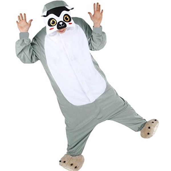 animal cosplay costume lemur pajamas, Black
animal cosplay costume lemur pajamas, Black