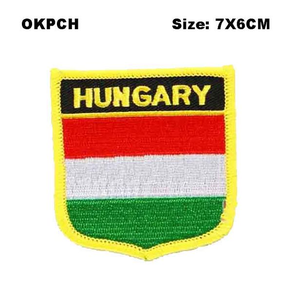 hungary flag shield shape iron-on flag patch embroidered saw on badges patches for clothing, Gray
hungary flag shield shape iron-on flag patch embroidered saw on badges patches for clothing, Gray