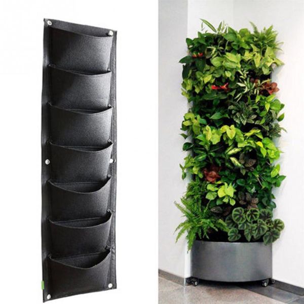 96*30cm 7 Pockets Vertical Garden Planter Grow Bag Wall-mounted Planting Flower Bags Vegetable Living Garden Supplies Free Shipping
96*30cm 7 Pockets Vertical Garden Planter Grow Bag Wall-mounted Planting Flower Bags Vegetable Living Garden Supplies Free Shipping