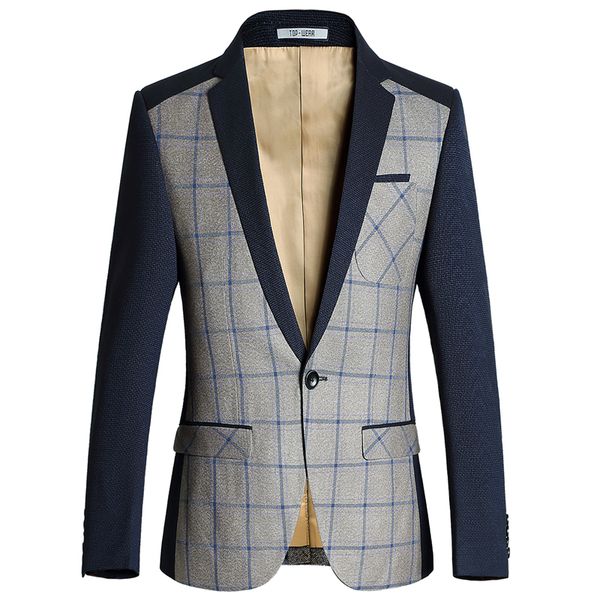 2018 fashion new men's casual boutique business lattice suit blazer / men's slim fit sleeve plaid suit jacket coat, White;black
2018 fashion new men's casual boutique business lattice suit blazer / men's slim fit sleeve plaid suit jacket coat, White;black