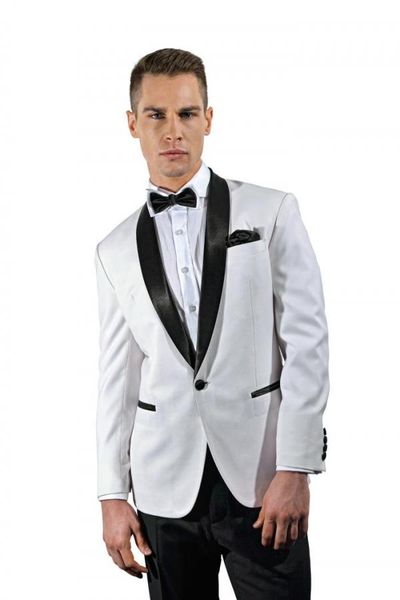 formal white men suit black shawl lapel tuxedo slim fit stage wedding prom suit men groomsmen blazers 2 pieces, White;black
formal white men suit black shawl lapel tuxedo slim fit stage wedding prom suit men groomsmen blazers 2 pieces, White;black