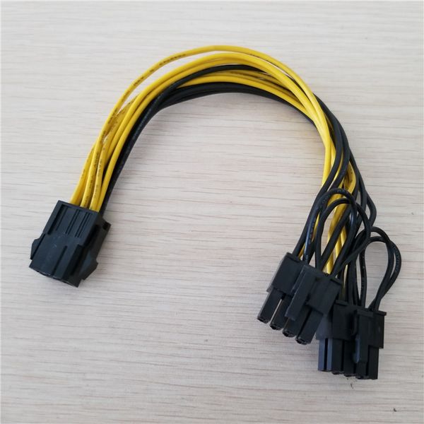 10pcs/lot pci-e video graphics card 6pin to dual 8pin(6pin + 2pin) splitter power cable for btc miner diy 18awg 20cm
10pcs/lot pci-e video graphics card 6pin to dual 8pin(6pin + 2pin) splitter power cable for btc miner diy 18awg 20cm