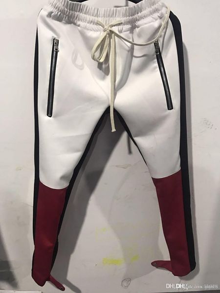 New Yellow Red Colour FOG Justin Bieber Style Sweatpants Men Hiphop Slim Fit Double Striped Track Pants Crawler Leg Zip Vintage Joggers
New Yellow Red Colour FOG Justin Bieber Style Sweatpants Men Hiphop Slim Fit Double Striped Track Pants Crawler Leg Zip Vintage Joggers