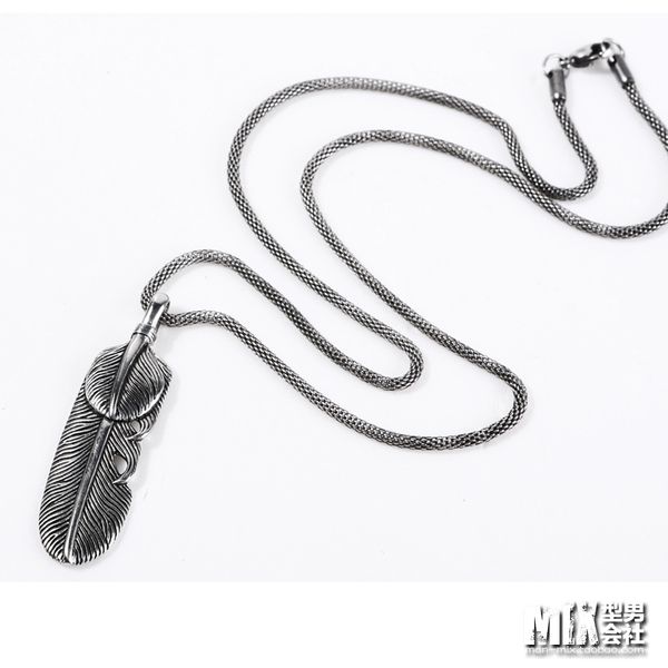 2018 men fashion accessories wing pendant feather pendant men electroplated stainless steel necklace ps105, Silver
2018 men fashion accessories wing pendant feather pendant men electroplated stainless steel necklace ps105, Silver