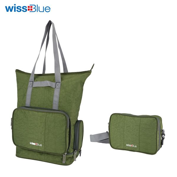 wissblue foldable travel handbags waterproof sports bag for gym fitness training yoga wrist bags for women female