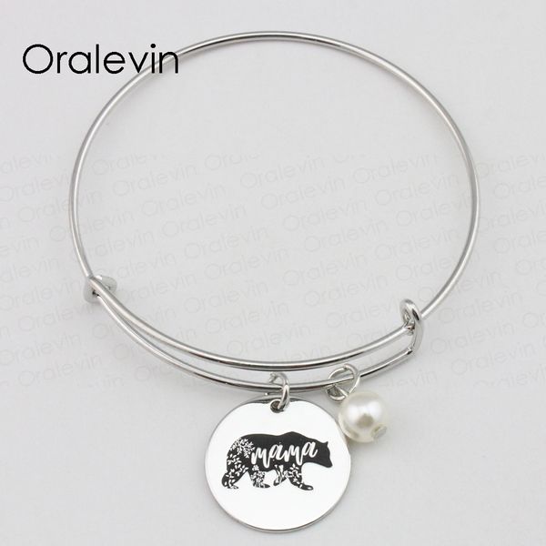 mama bear inspirational hand stamped engraved custom charm pendant bohemian wire bracelet bangle diy jewelry,10pcs/lot, #ln2359b, Black
mama bear inspirational hand stamped engraved custom charm pendant bohemian wire bracelet bangle diy jewelry,10pcs/lot, #ln2359b, Black