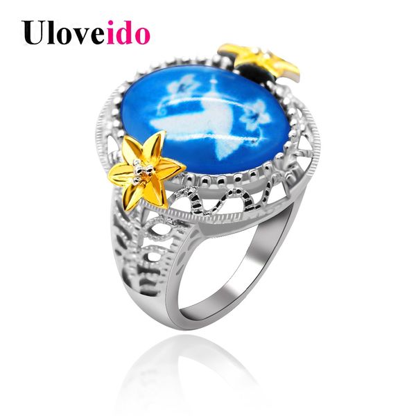 uloveido animal bird rings for women hummingbird blue ring with stone silver color fashion jewelry women's accessories ra0320, Golden;silver
uloveido animal bird rings for women hummingbird blue ring with stone silver color fashion jewelry women's accessories ra0320, Golden;silver