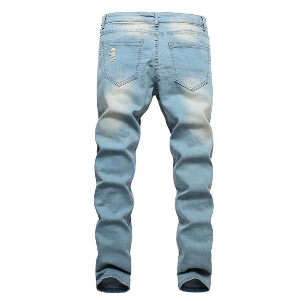 2018 fashion autumn winter high street street hip hop man ripped hole jeans men's trousers biker motorcycle jeans homme, Blue
2018 fashion autumn winter high street street hip hop man ripped hole jeans men's trousers biker motorcycle jeans homme, Blue