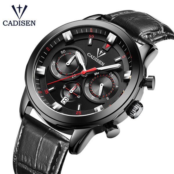 cadisen watches luxury men's sport chronograph watch genuine leather men's quartz watch 2017 waterproof, Slivery;brown
cadisen watches luxury men's sport chronograph watch genuine leather men's quartz watch 2017 waterproof, Slivery;brown