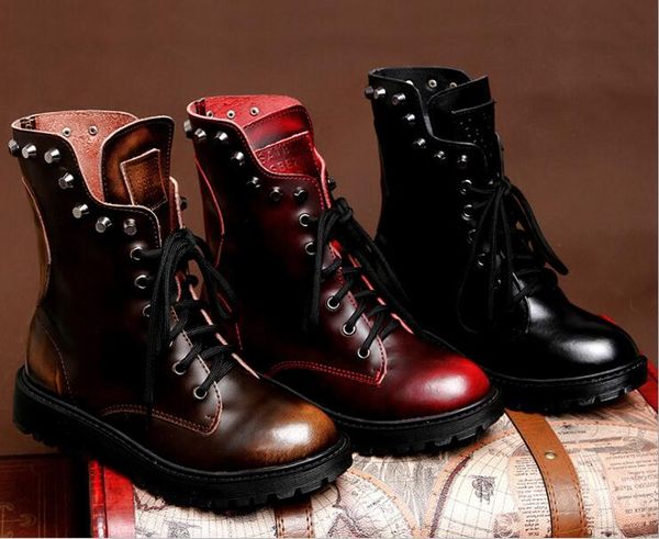 new arrived men rivet hiking shoes genuine leather shoes outdoor winter boot ing, Black
new arrived men rivet hiking shoes genuine leather shoes outdoor winter boot ing, Black