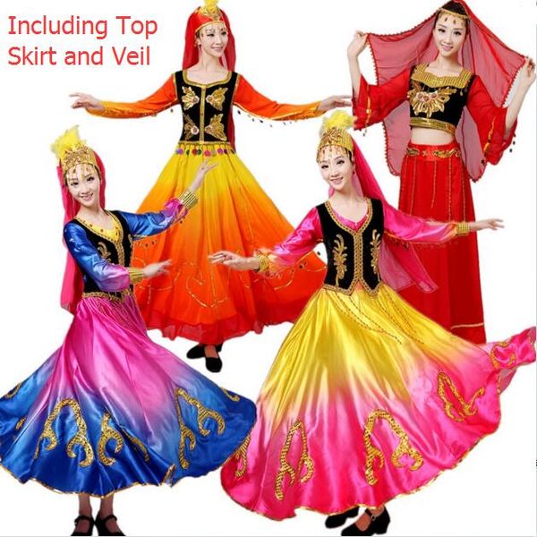 chinese folk dance costume ancient traditional national minority xin jiang stage dance dress xinjiang clothing for women, Black;red
chinese folk dance costume ancient traditional national minority xin jiang stage dance dress xinjiang clothing for women, Black;red