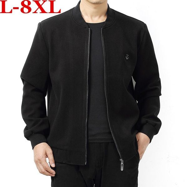 plus size 8xl autumn winter men coat fashion brand clothing fleece lined thick warm woolen overcoat male wool blend men's coat, Black
plus size 8xl autumn winter men coat fashion brand clothing fleece lined thick warm woolen overcoat male wool blend men's coat, Black