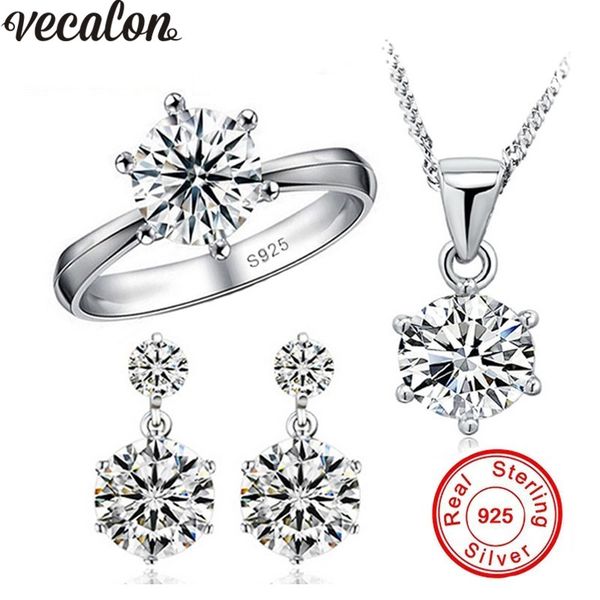 vecalon 2017 new luxury 925 sterling silver jewelry sets 5a cz diamant wedding engagement bridal sets for women gift, Slivery;golden
vecalon 2017 new luxury 925 sterling silver jewelry sets 5a cz diamant wedding engagement bridal sets for women gift, Slivery;golden