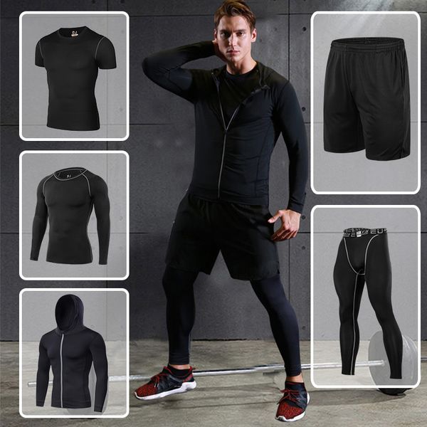 wholesale-eu sport suit men jogging running sets compression running tracksuit basketball training fitness suits sport suit mens gym sets, Black;blue
wholesale-eu sport suit men jogging running sets compression running tracksuit basketball training fitness suits sport suit mens gym sets, Black;blue